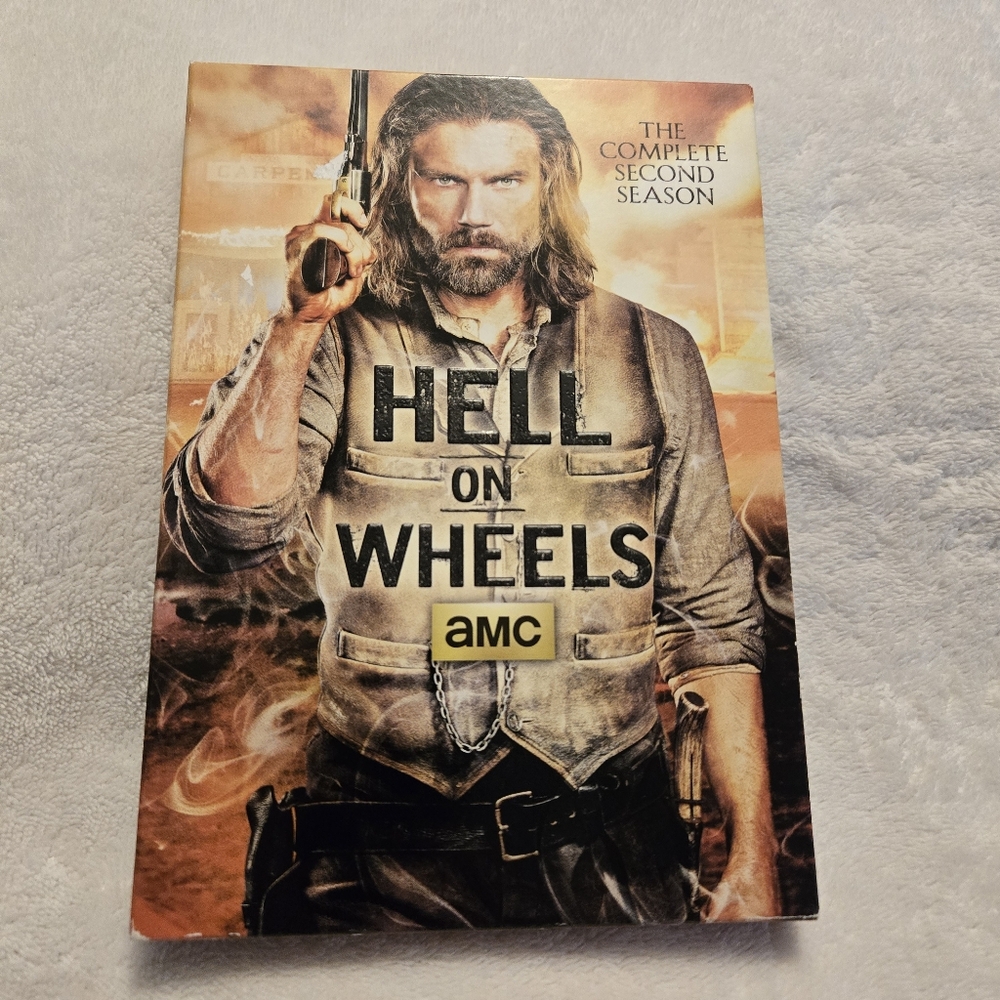 "Hell On Wheels" The Complete Second Season Set of 3 DVDs Ten Episodes